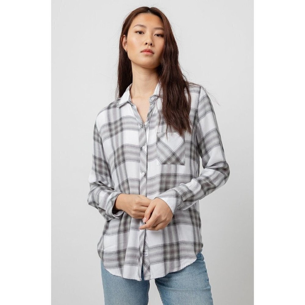 Rails Long Sleeve BNWT Plaid Top Sz 2XSmall Womens "Hunter" Button Down